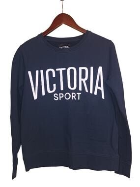 Victoria Sport Navy Blue Pullover Sweatshirt Size Medium